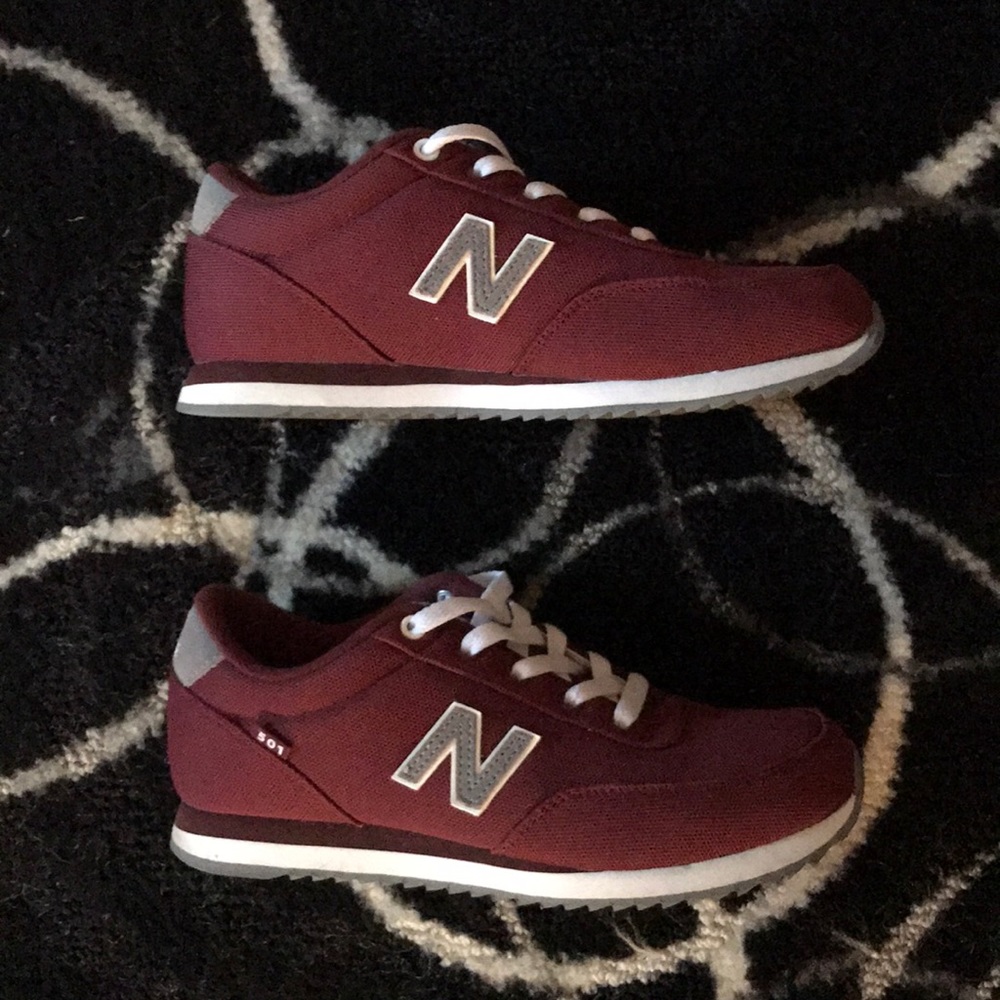 Kid’s Maroon New Balance 501 Sneakers